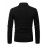 Ribbed Men's Solid Color V-neck Long Sleeve Shirt, Male Spring Fall Casual Top