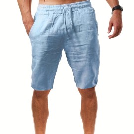 Men's Comfy Casual Cotton Shorts, Summer Clothing